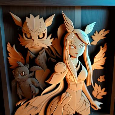 3D model A Pokmon of a Different Color Ibuki and Iris The Differ (STL)